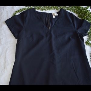 Black shirt dress